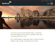 Tablet Screenshot of hydrock.com